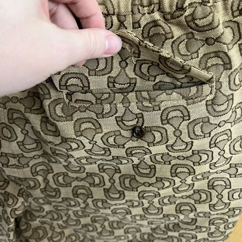 Gucci Horsebit Jacquard Canvas Trackpants - Picture 4 of 9